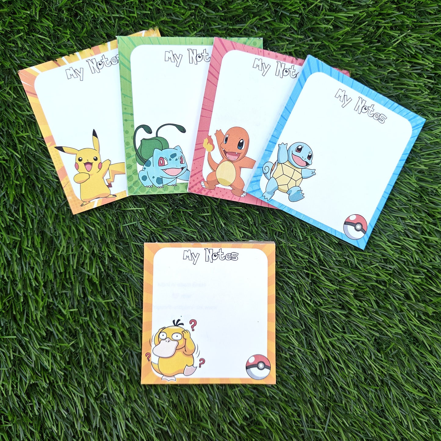 Pokemon - Magnetic Notepad - Pack of 5 Notepads