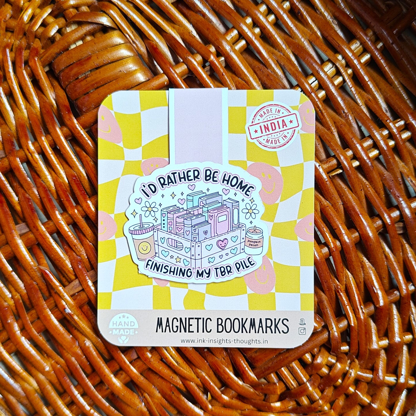 I'd rather be home reading - Magnetic Bookmark