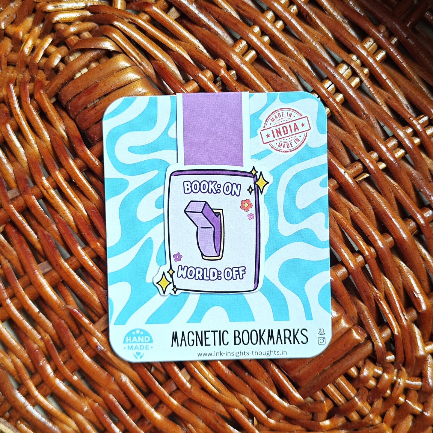 Book: ON - World: OFF - Magnetic Bookmark