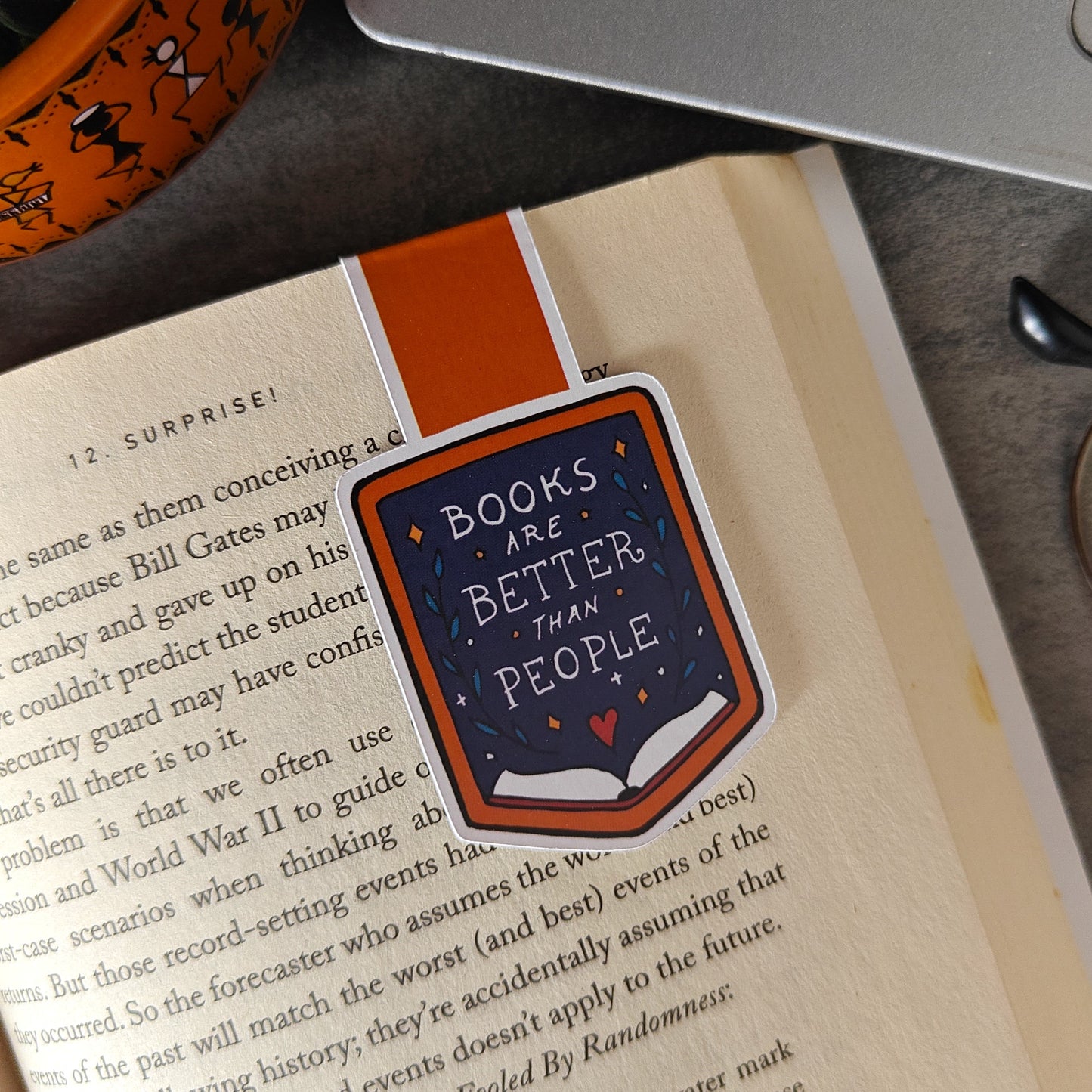Books are better than people- Magnetic Bookmark
