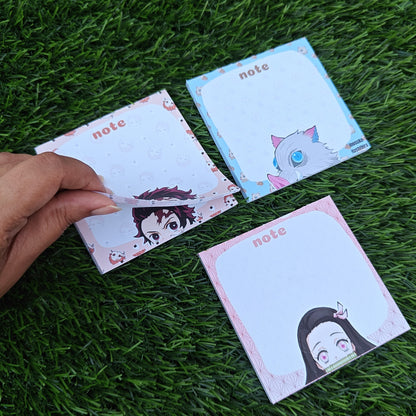 Demon Slayer - Magnetic Notepad - Pack of 3 Notepads
