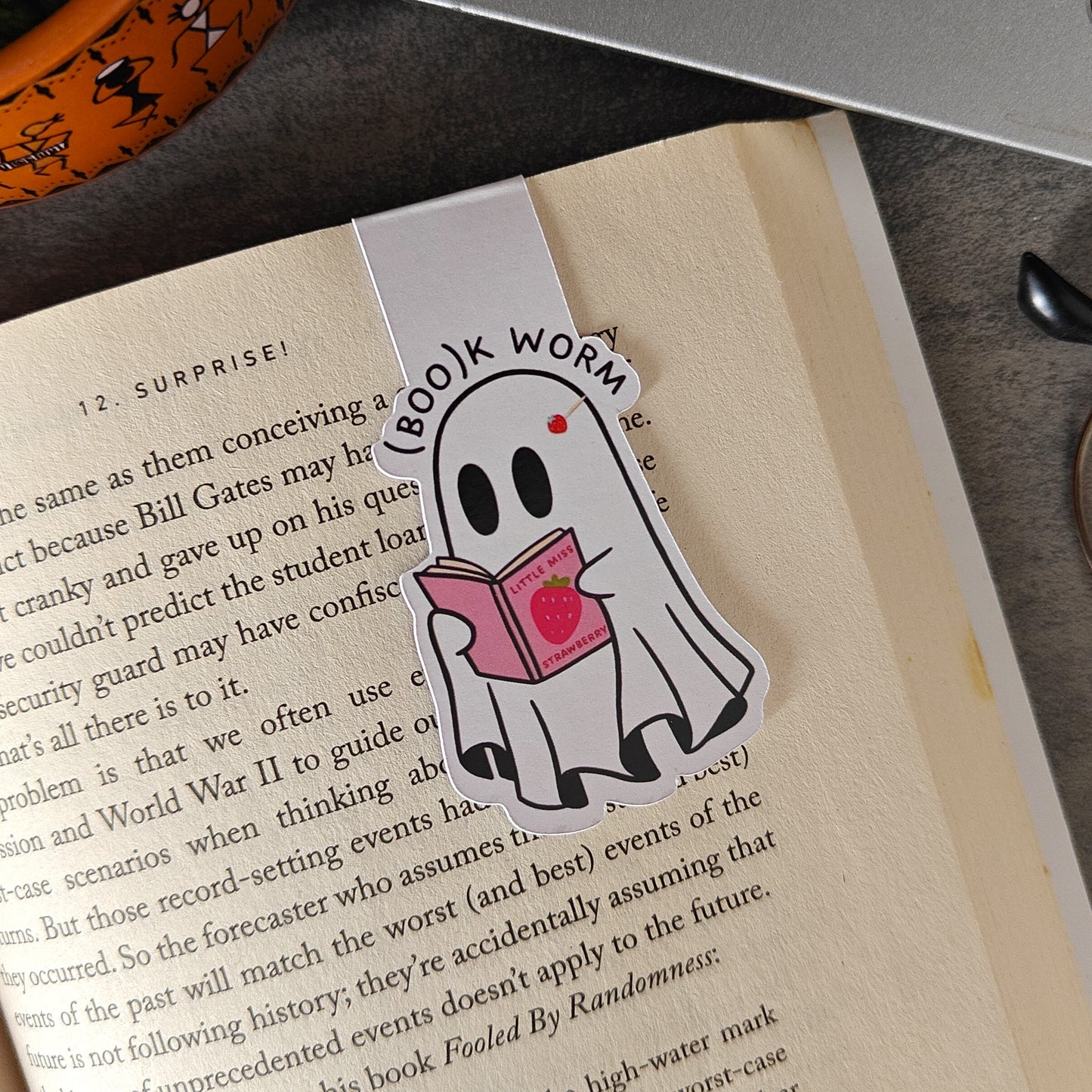 (Boo)K Worm - Magnetic Bookmark