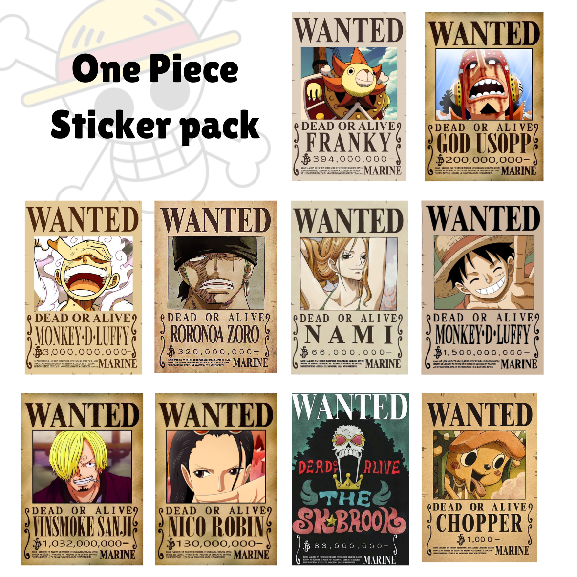 One Piece - Sticker pack