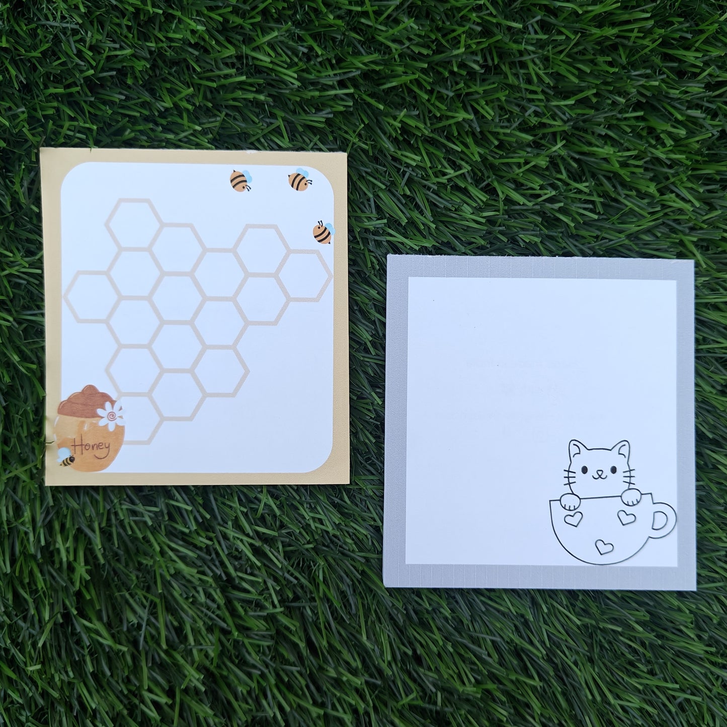 Cat & Honey - Magnetic Notepad - Pack of 2 Notepads