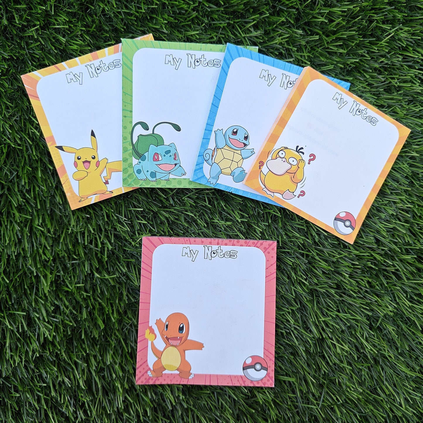 Pokemon - Magnetic Notepad - Pack of 5 Notepads
