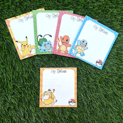 Pokemon - Magnetic Notepad - Pack of 5 Notepads