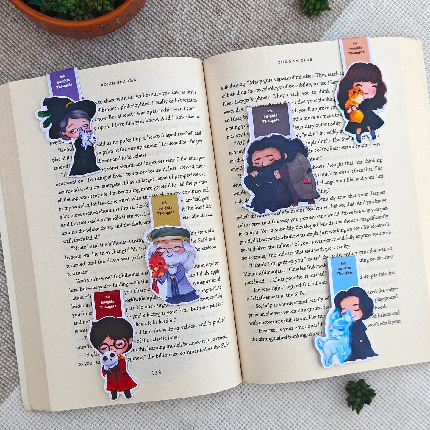 Harry Potter Magnetic Bookmarks - Set