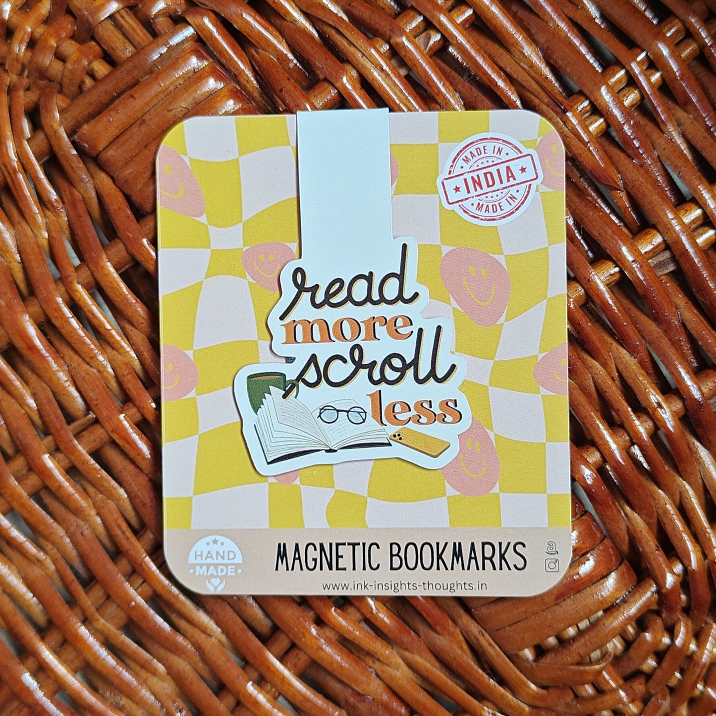 Read more scroll less - Magnetic Bookmark