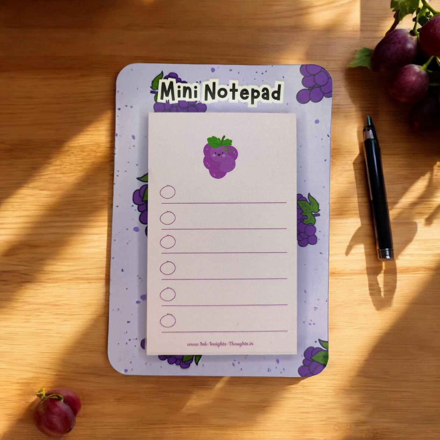 Fruit Notepads - Grapes