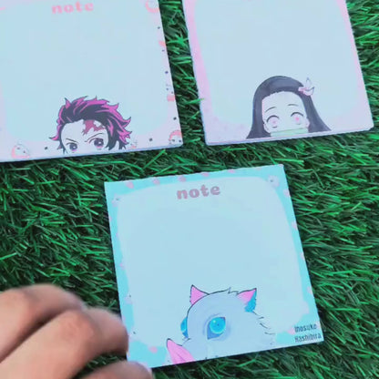 Demon Slayer - Magnetic Notepad - Pack of 3 Notepads